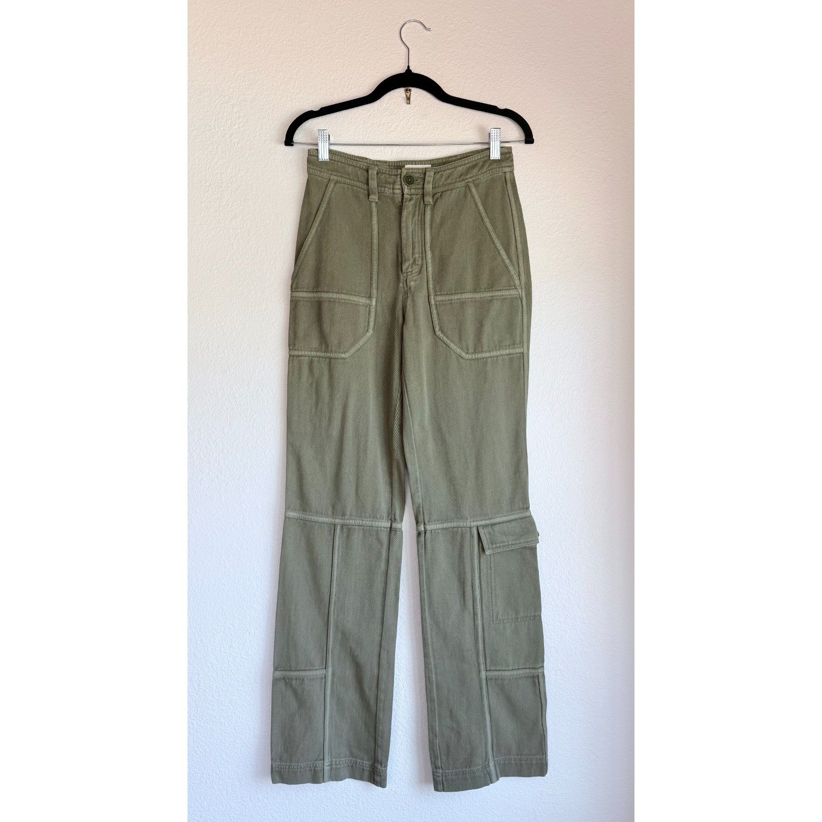 Zadig & Voltaire Pepper Trousers Cargo Pants Nwt Fr34 (Us 2) Cypress Green Khaki — image 7 of 8